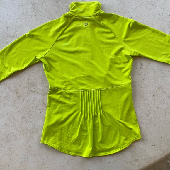 Athleta Malibu Hike Half Zip Neon - Picture 4 of 6